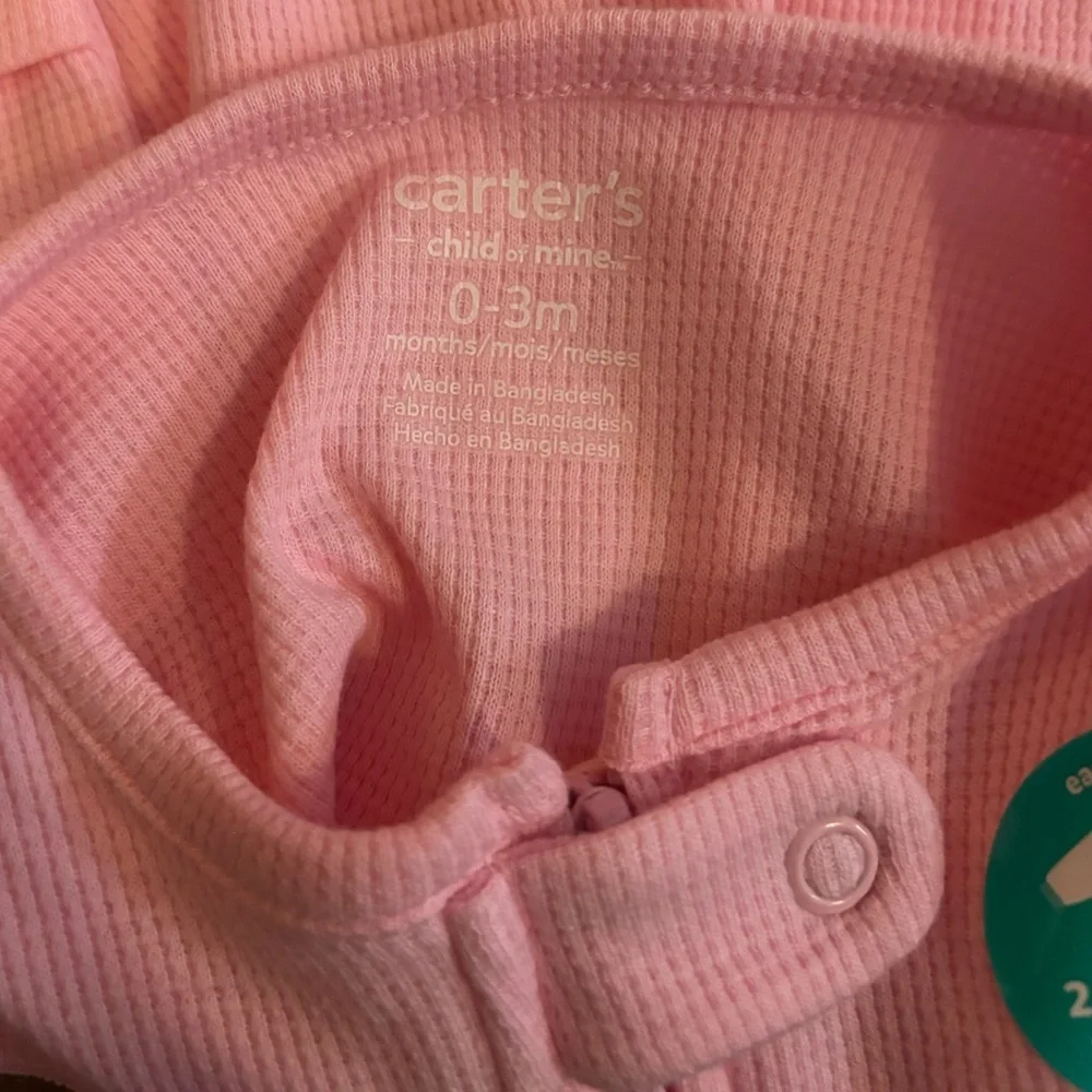 NWT Carters *Bundle of 3* infant girls sleep n play sz NB